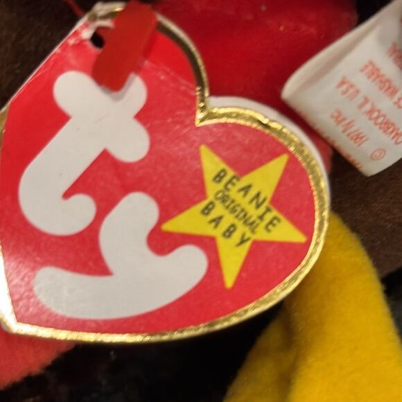 Ty Vintage Gobbles the Turkey - Retired Beanie Baby. With Tags. Size 9” - Picture 9 of 10